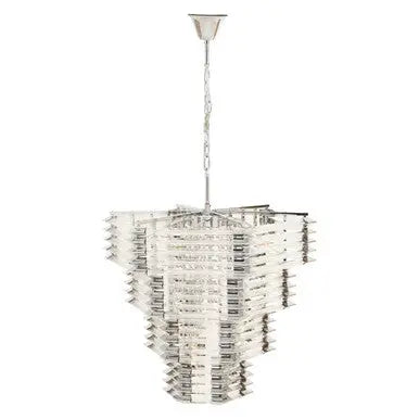 Glass and Chrome Finish Prism Light with Fifteen Bulbs | Karli