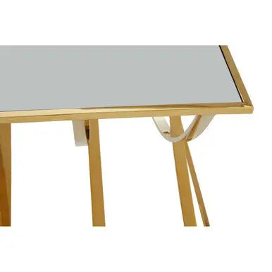 Gold Coffee Table with Mirrored Top, Reena