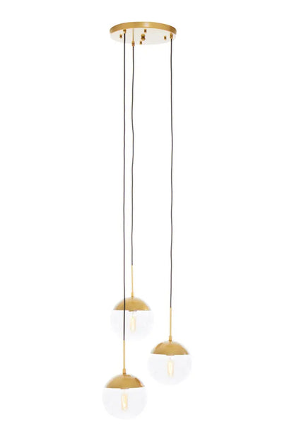 Gold Finish 3 Bulb Pendant Light | Revive