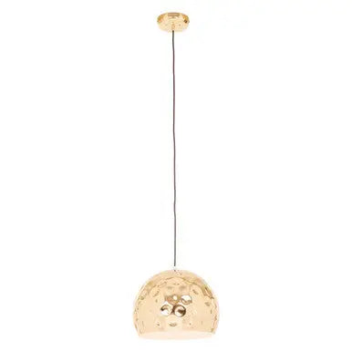 Gold Finish Dome Pendant Light | Leni