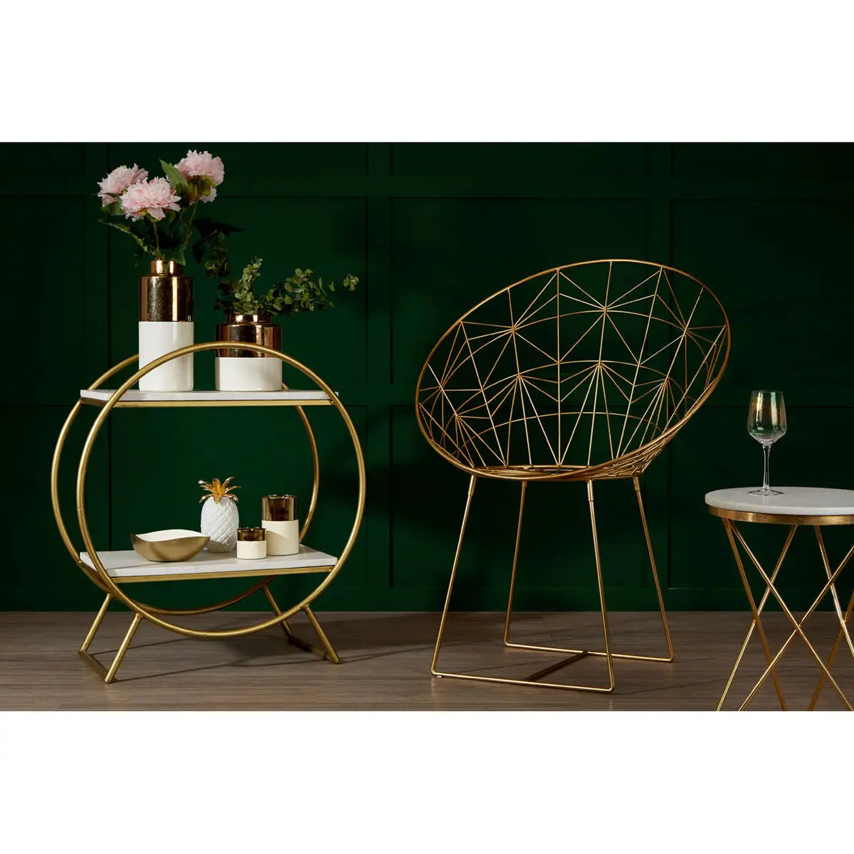 Gold Frame Occasional Chair | Templar