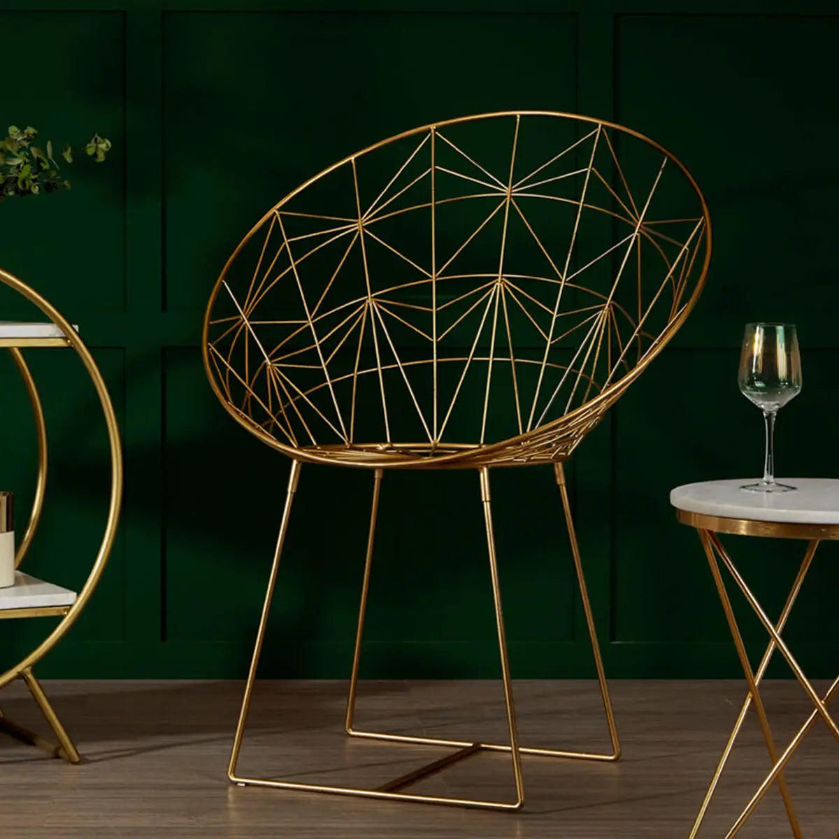 Gold Frame Occasional Chair | Templar