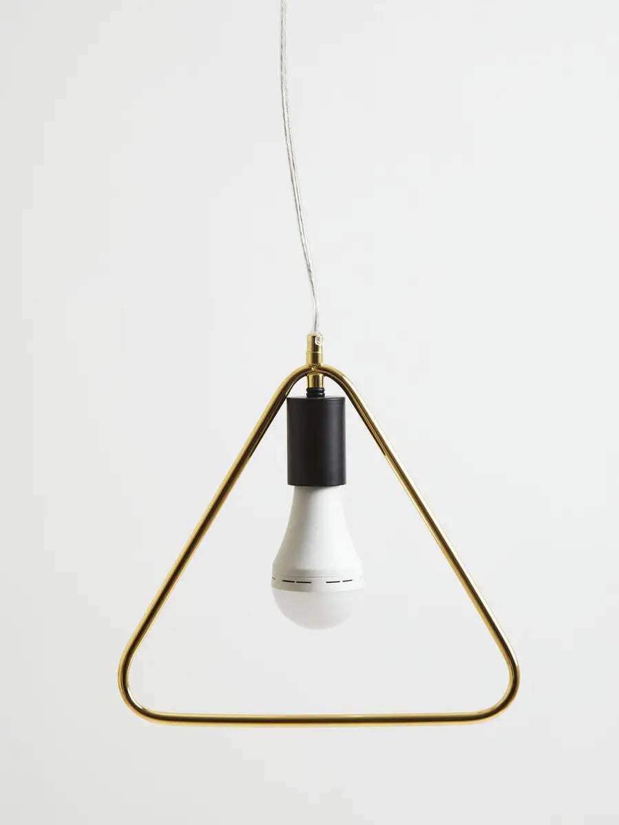 Gold Triangle Pendant Light | Lavis
