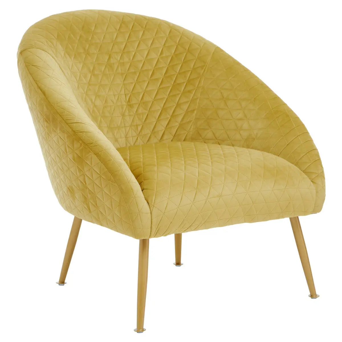 Gold Velvet Occasional Chair | Tania