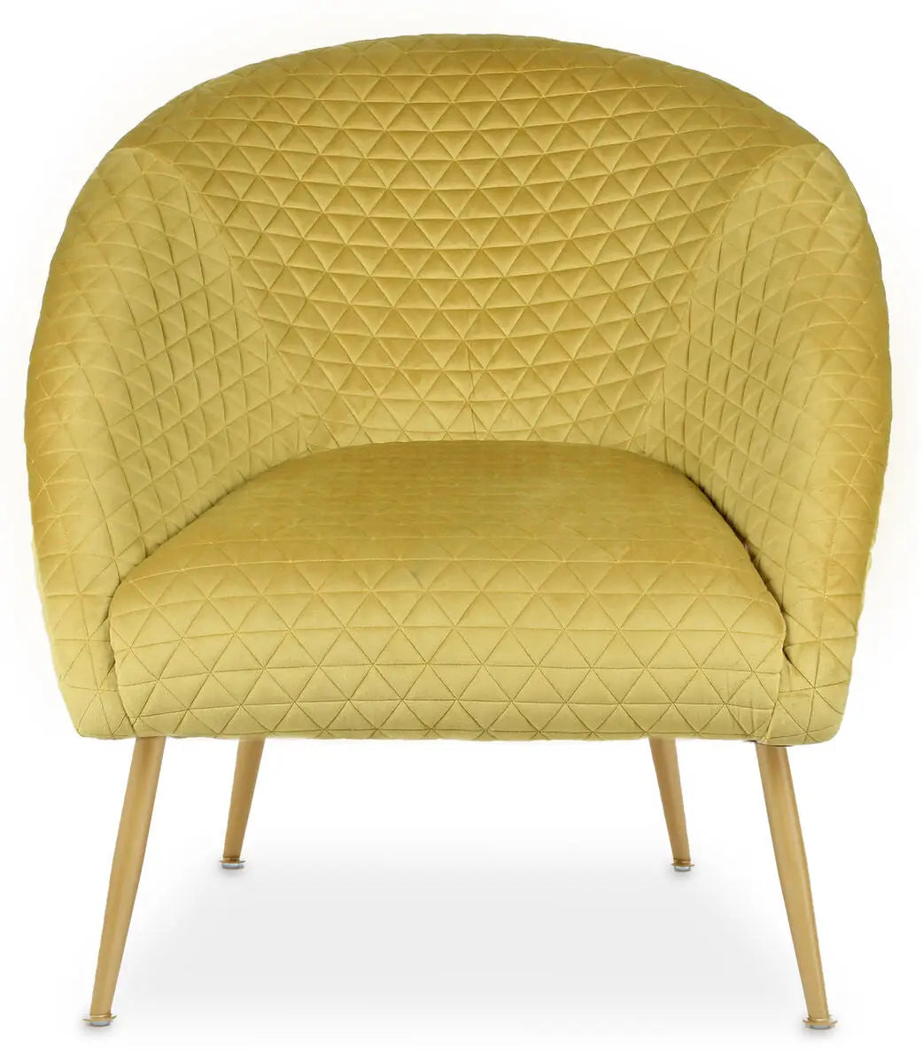 Gold Velvet Occasional Chair | Tania