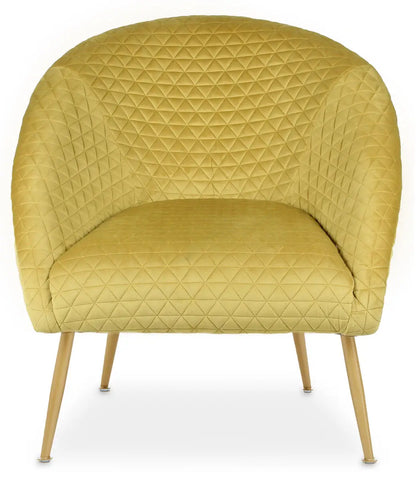 Gold Velvet Occasional Chair | Tania