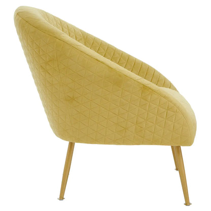 Gold Velvet Occasional Chair | Tania
