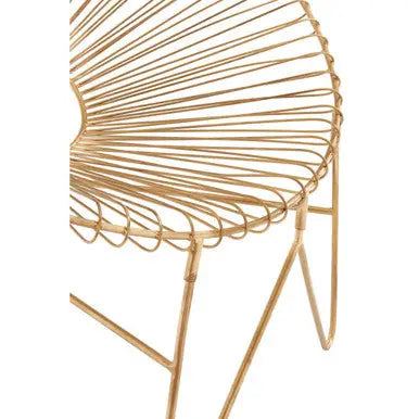 Gold Wire Frame Occasional Chair | Templar