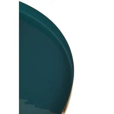Green and Gold Large Coffee Table with Diesel Green Enamel Top, Enox