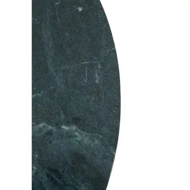 Green Round Marble Coffee Table with Gold Iron Rod Base, Nirav
