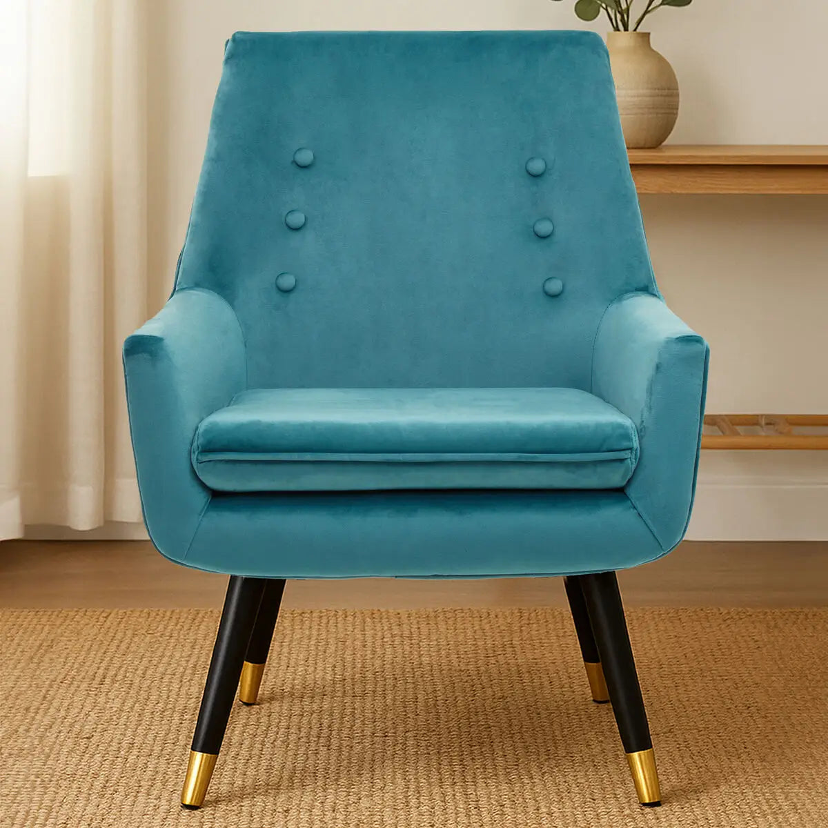 Green Velvet Armchair | Sara