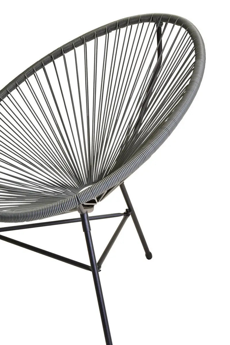 Grey 3 Piece Rattan Patio Set | Miami