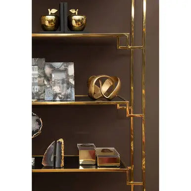 Grey and Gold Bookends | Bowerbird Agata