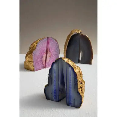 Grey and Gold Bookends | Bowerbird Agata