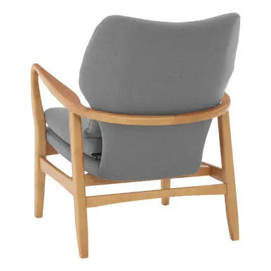 Grey Chair with Birchwood Frame | Stockholm