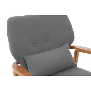 Grey Chair with Birchwood Frame | Stockholm