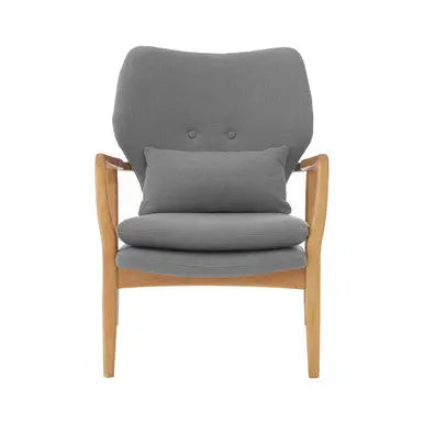 Grey Chair with Birchwood Frame | Stockholm