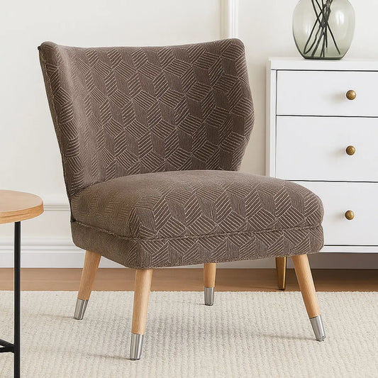 Grey Chenille Wingback Chair | Regents Park