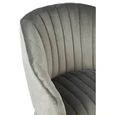 Grey Fabric Armchair | Louxor