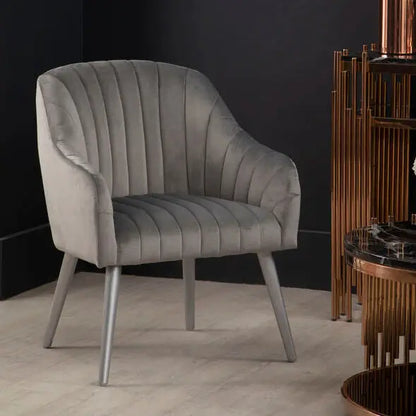 Grey Fabric Armchair | Louxor