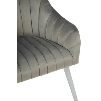 Grey Fabric Armchair | Louxor