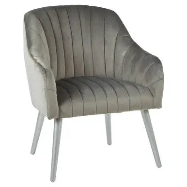 Grey Fabric Armchair | Louxor