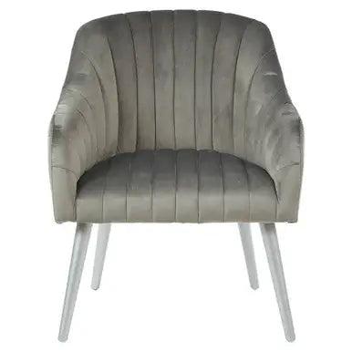 Grey Fabric Armchair | Louxor