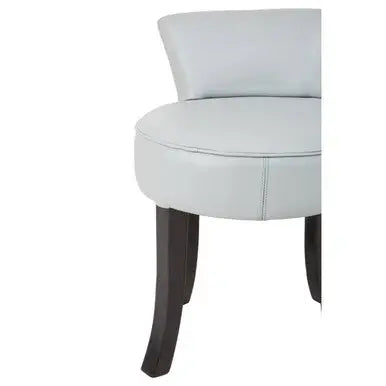 Grey Leather Rounded Chair | Kendari