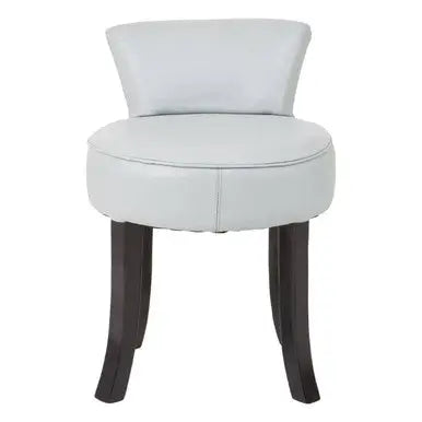 Grey Leather Rounded Chair | Kendari