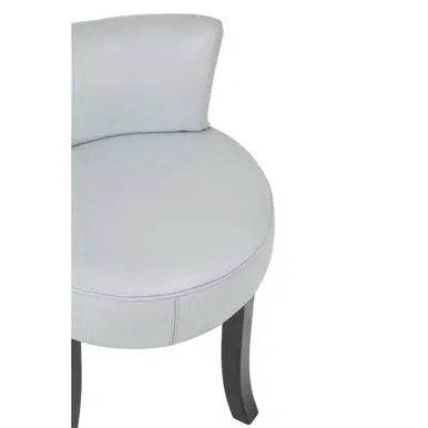 Grey Leather Rounded Chair | Kendari