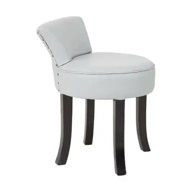 Grey Leather Rounded Chair | Kendari