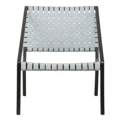 Grey Leather Woven Chair | Kendari