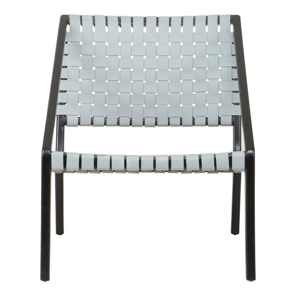 Grey Leather Woven Chair | Kendari