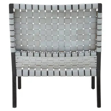 Grey Leather Woven Chair | Kendari
