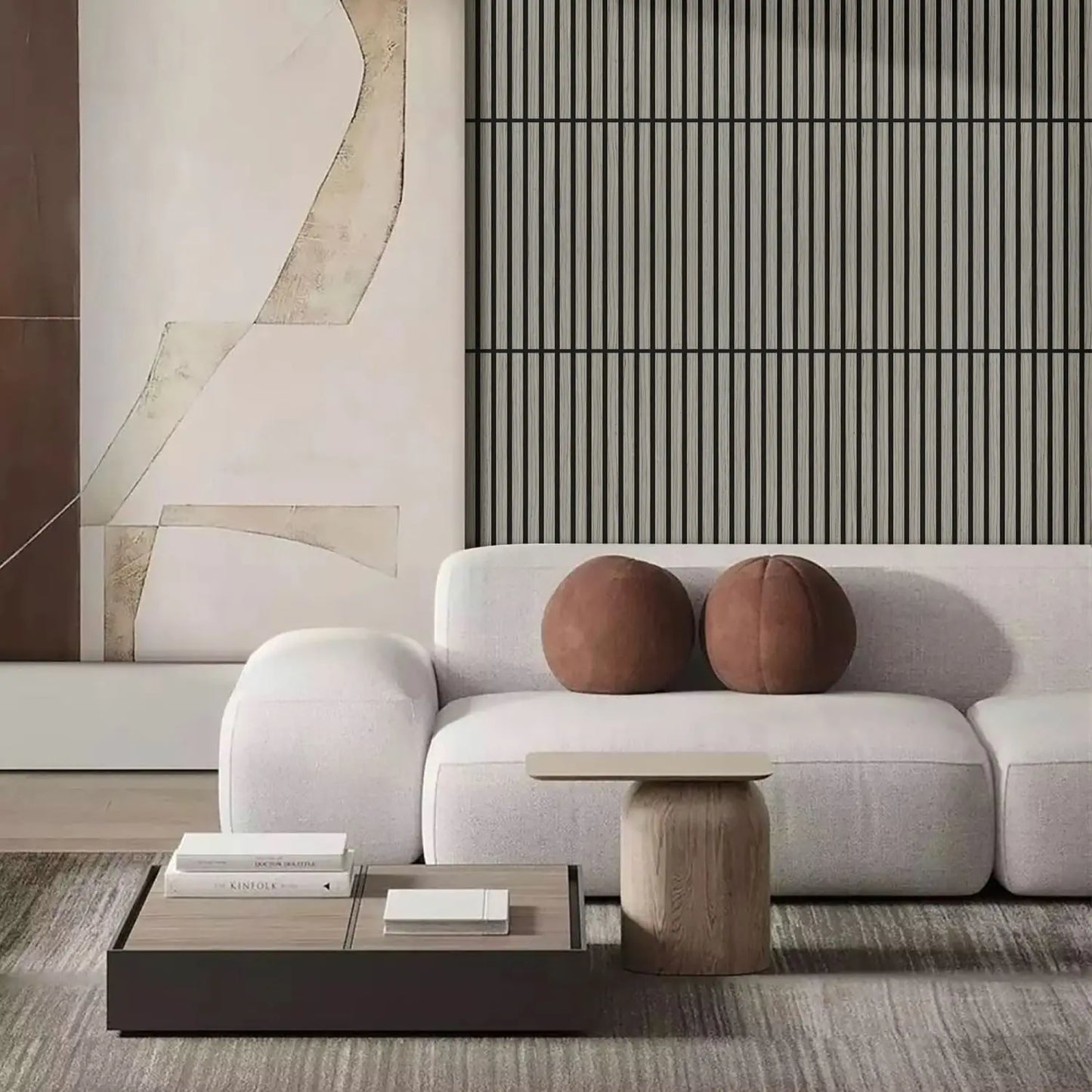 Grey Oak Acoustic Wall Panels Pack of 4