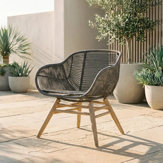 Grey Rope Armchair | Sisal