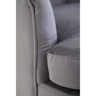 Grey Velvet Accent Chair | Loretta