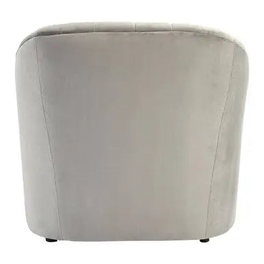 Grey Velvet Armchair | Opel