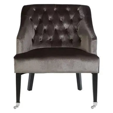 Grey Velvet Chair | Darwin