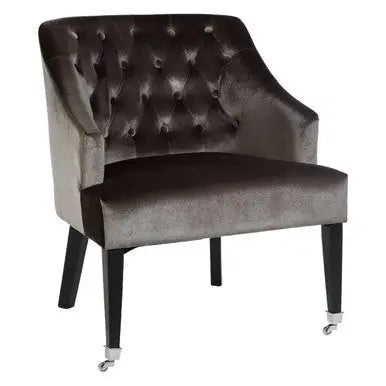 Grey Velvet Chair | Darwin