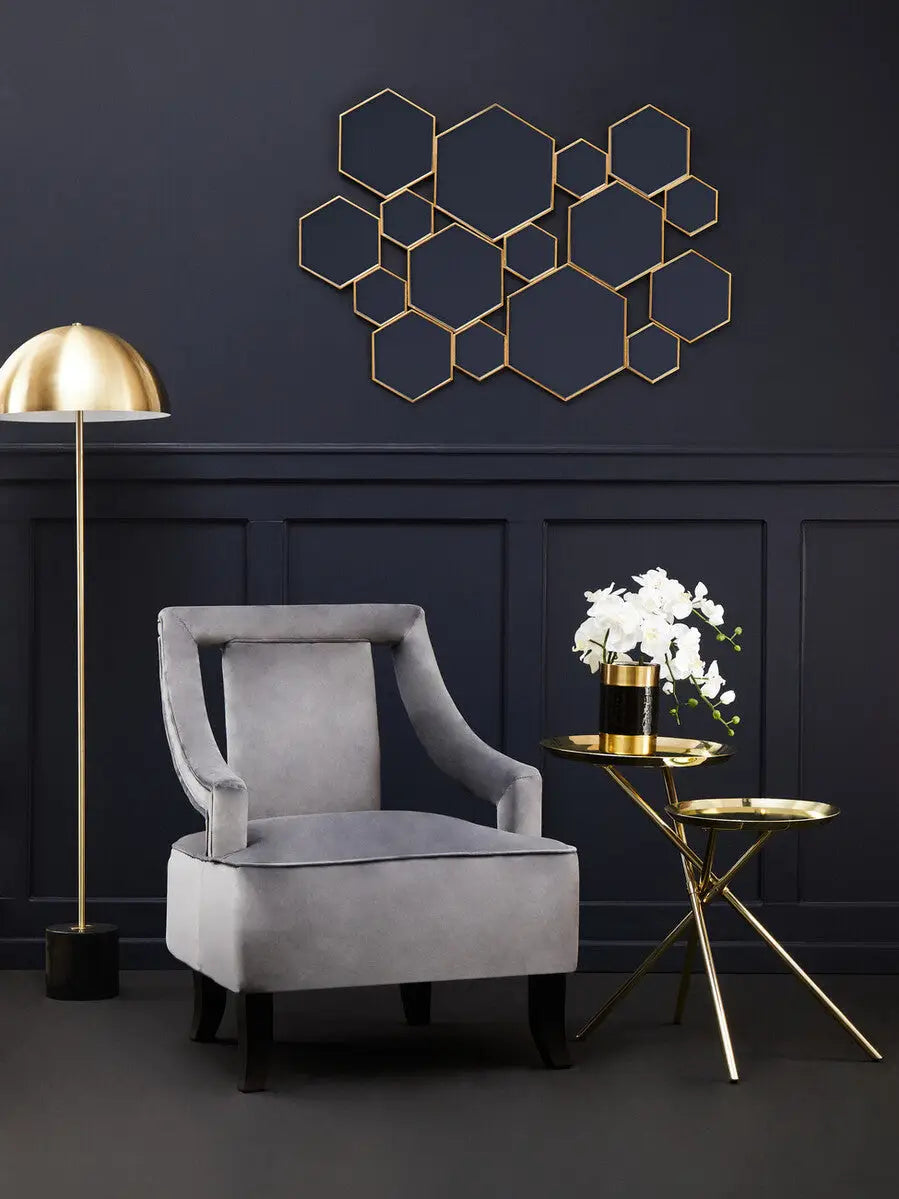 Grey Velvet Chair | Faye