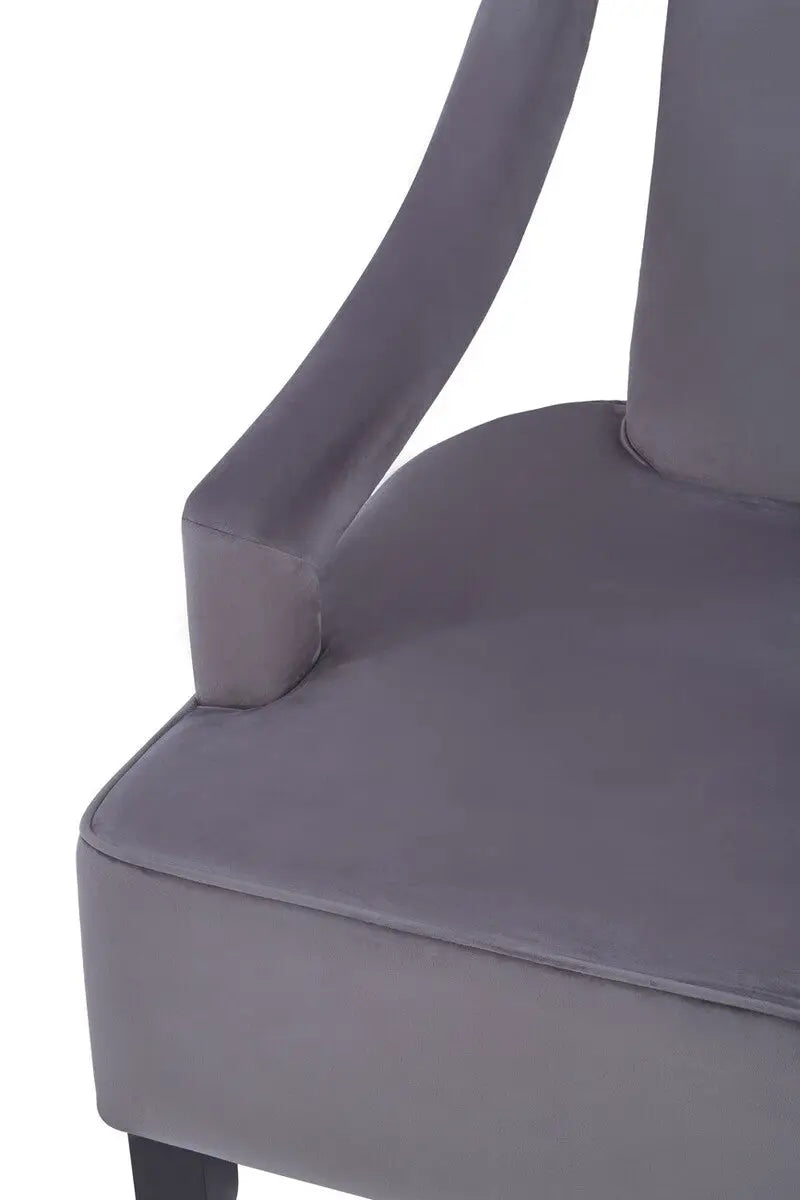 Grey Velvet Chair | Faye