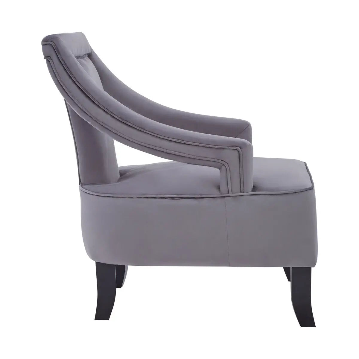 Grey Velvet Chair | Faye