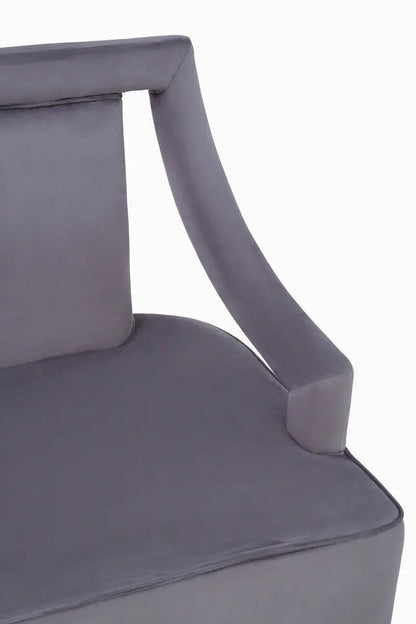 Grey Velvet Chair | Faye