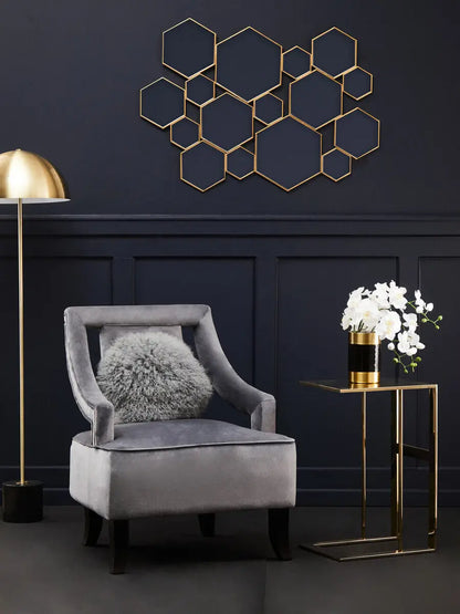 Grey Velvet Chair | Faye