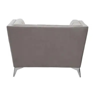 Grey Velvet Chair | Hansa