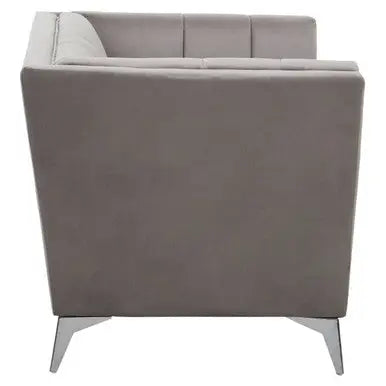 Grey Velvet Chair | Hansa