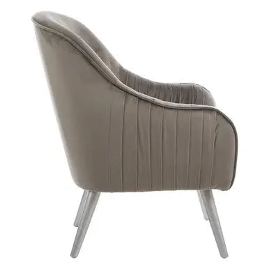 Grey Velvet Chair | Louxor