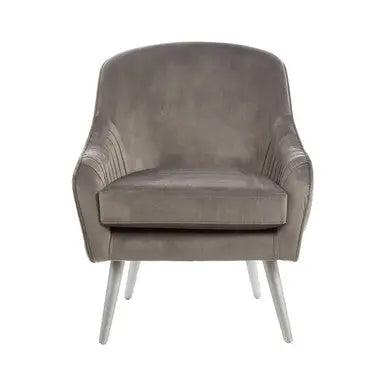 Grey Velvet Chair | Louxor