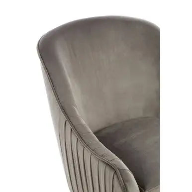 Grey Velvet Chair | Louxor